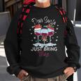 Santa Bring Einfach Wein Sweatshirt Geschenke für alte Männer