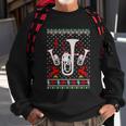 Santa Euphonium Ugly Christmas Xmas Gift Sweatshirt Gifts for Old Men