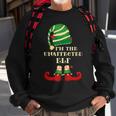 Santa The Unaffected Elf Christmas Matching Family Coworker  Men Women Sweatshirt Graphic Print Unisex Gifts for Old Men