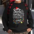 Santas Favorite Cath Lab Crew Christmas Cath Laboratory Men Women Sweatshirt Graphic Print Unisex Gifts for Old Men