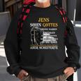 Schwarzes Sweatshirt Krieger-Design, Personalisierter Text Geschenke für alte Männer