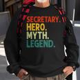 Secretary Hero Myth Legend Retro Vintage Sekretär Sweatshirt Geschenke für alte Männer