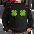 Shamrock Censors Boobs Sweatshirt Gifts for Old Men