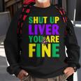 Shut Up Liver Youre Fine Funny Mardi Gras Parade Jester Hat Sweatshirt Gifts for Old Men