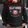 Silly Goose University Funny College Meme Sweatshirt Gifts for Old Men