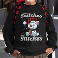 Snitches Get Stitches Elf Xmas Funny Snitches Get Stitches Sweatshirt Gifts for Old Men