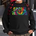 Social Worker Tie Dye Women 2023 School Social Worker Sweatshirt Gifts for Old Men