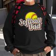 Softball Dad Funny Retro Vintage Softball Dad Sweatshirt Gifts for Old Men