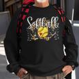 Softball Mom Leopard Funny Baseball Mom Mothers Day 2023 Sweatshirt Gifts for Old Men