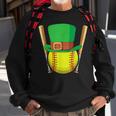 Softball Player Sport St Patricks Saint Pattys Day Sweatshirt Gifts for Old Men