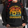 Sonnenblume Senior Proud Wife Class Of 2023 Graduate Vintage Sweatshirt Geschenke für alte Männer