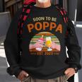 Soon To Be Poppa Est 2023 Fathers Day New Dad Vintage Sweatshirt Gifts for Old Men