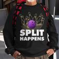 Split Happens I Bowling Kegeln Pin Kugel Kegelverein Sweatshirt Geschenke für alte Männer