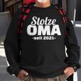 Stolze Oma seit 2021 Schwarzes Sweatshirt, Präsent für Großmütter Geschenke für alte Männer