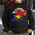 Subtle Gay Pride Flag Axolotl Lgbtq Sweatshirt Gifts for Old Men