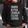 Tacos Military Alphabet Taco Lover Distressed Gift Sweatshirt Gifts for Old Men
