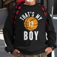 Thats My Boy Jersey Number 13 Vintage Basketball Mom Dad Sweatshirt Gifts for Old Men