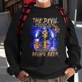 The Devil I Whisper Back Bring Beer Sweatshirt Gifts for Old Men