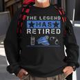 The Legend Has Retired Retirement Cop Police Officer Sweatshirt Gifts for Old Men