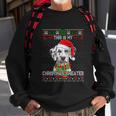 This Is My Christmas Sweater Dalmatian Santa Scarf Ugly Xmas Sweatshirt Gifts for Old Men
