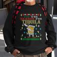 Tis The Season For Tequila Dabbing Ugly Christmas Alcohol Meaningful Gift Sweatshirt Gifts for Old Men