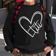 Titi Heart Minimalist Auntie Best Aunt Ever Gift Sweatshirt Gifts for Old Men