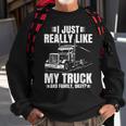 Truck Driver Design For Men Semi-Trailer Truckin Dad Big Rig Sweatshirt Gifts for Old Men