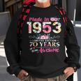 Turning 70 Floral Made In 1953 70Th Birthday Gifts Women Sweatshirt Gifts for Old Men