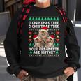 Ugly Sweater Cats Christmas Music Ornaments Kitten Lovers Men Women Sweatshirt Graphic Print Unisex Gifts for Old Men