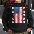 Union Proud American Flag Millwright Men Women Sweatshirt Graphic Print Unisex Gifts for Old Men