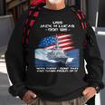 Uss Jack H Lucas Ddg-125 Destroyer Ship Usa Flag Veteran Day Sweatshirt Gifts for Old Men