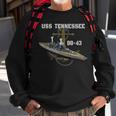 Uss Tennessee Bb-43 Battleship Ww2 American Warship Veterans Sweatshirt Gifts for Old Men