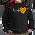 Valentines Day Pizza Heart Beat Heart Funny Pizza Lovers Sweatshirt Gifts for Old Men