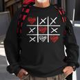 Valentines Day Tic-Tac-Toe Xo-Xo Funny Valentine Gifts Sweatshirt Gifts for Old Men