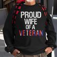 Veteran Wife Soldier Military Wives America Usa Juy Fourth Men Women Sweatshirt Graphic Print Unisex Gifts for Old Men
