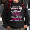 Vietnam Veteran Girlfriend Raised By My Hero - Veteran Day Sweatshirt Gifts for Old Men
