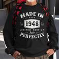 Vintage 1948 Made In 1948 75 Geburtstag Mann Frau 75 Jahre V2 Sweatshirt Geschenke für alte Männer