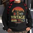 Vintage 1963 Made In 1963 60Th Birthday Gift 60 Year Old V2 Men Women Sweatshirt Graphic Print Unisex Gifts for Old Men