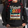 Vintage 1989 Wedding Anniversary Born In 1989 Birthday Party V2 Sweatshirt Gifts for Old Men
