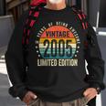 Vintage 2005 Limited Edition 18 Year Old Gifts 18Th Birthday Sweatshirt Gifts for Old Men