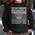 Vintage 50 Geburtstag Mann Schonend Behandeln Das Gute Stüc Sweatshirt Geschenke für alte Männer