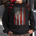 Vintage American Flag Baseball Patriotic Baseball Lovers Sweatshirt Gifts for Old Men