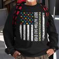 Vintage American Flag Best Autism Dad Ever Autism Awareness Sweatshirt Gifts for Old Men