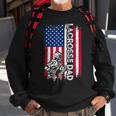Vintage American Flag Lacrosse Dad Daddy Men Gift Sweatshirt Gifts for Old Men