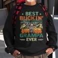 Vintage Best Buckin Grampa Ever Deer Hunters Father Day Gift Sweatshirt Gifts for Old Men