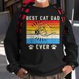 Vintage Best Cat Dad Ever Cat Dad Father Day Gift V2 Sweatshirt Gifts for Old Men