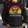 Vintage Best Dog Dad EverIrish Wolfhound Sweatshirt Gifts for Old Men