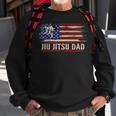 Vintage Bjj Jiu-Jitsu Dad American Usa Flag Sports Gift Sweatshirt Gifts for Old Men