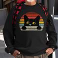 Vintage Black Cat Retro Style For Cat Lover Cat Mom Cat Dad Sweatshirt Gifts for Old Men