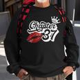 Vintage Chapter 37 Classy Lips Happy Birthday 37 Years Born Sweatshirt Gifts for Old Men